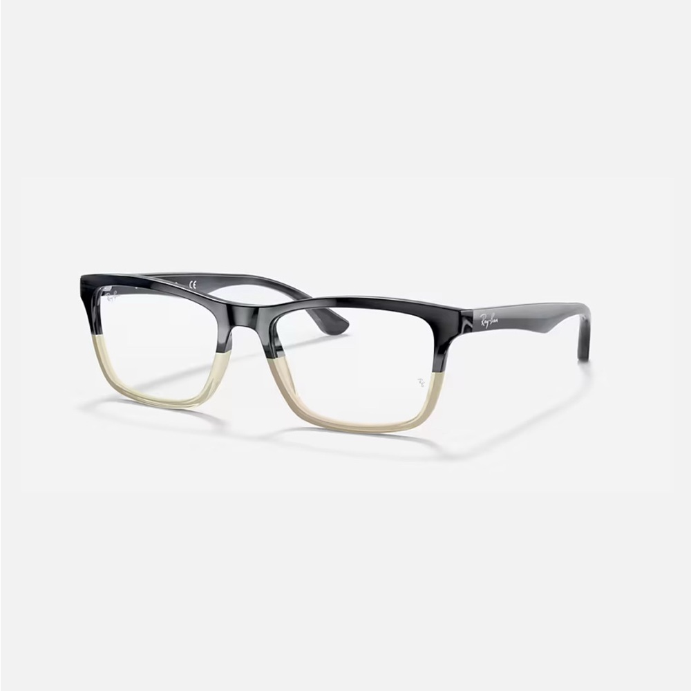 Ray-Ban Black and Cream Eyeglasses RB5279 5540 53-18